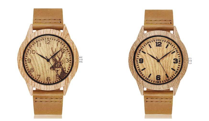 Imitace dřevěných hodinek
