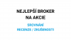 Nejlepší broker na akcie - srovnání, recenze a zkušenosti