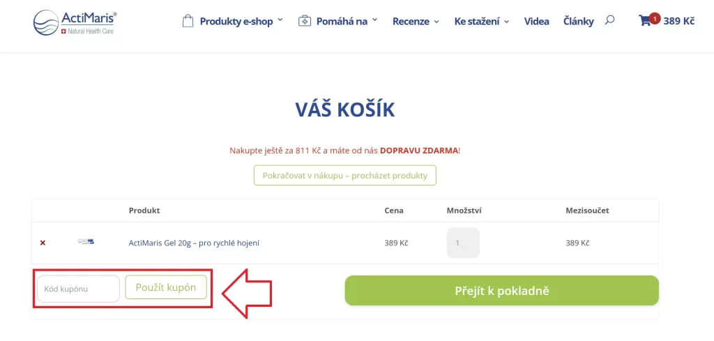 ActiMaris slevový kupón