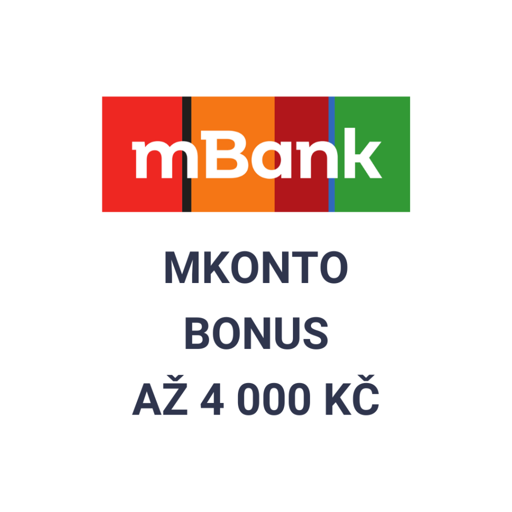mBank mKonto bonus až 4 000 Kč - slevový kód, slevy a akce
