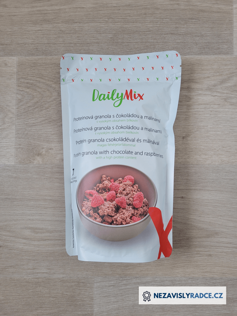 DailyMix Proteinová granola s čokoládou a malinami recenze a zkušenosti