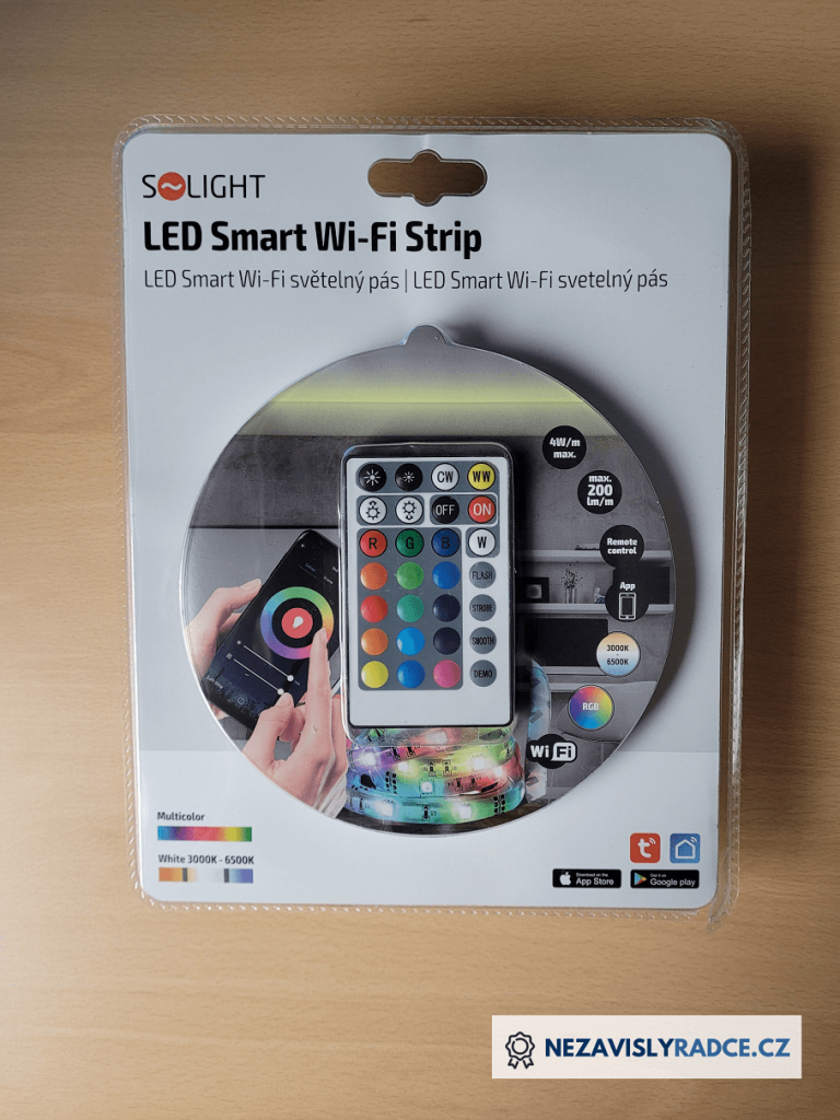 Dudlu Solight Wifi Smart LED světelný pás recenze a zkušenosti