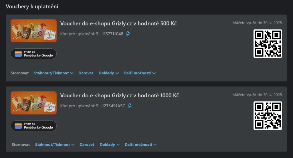 Slevomat Grizly voucher