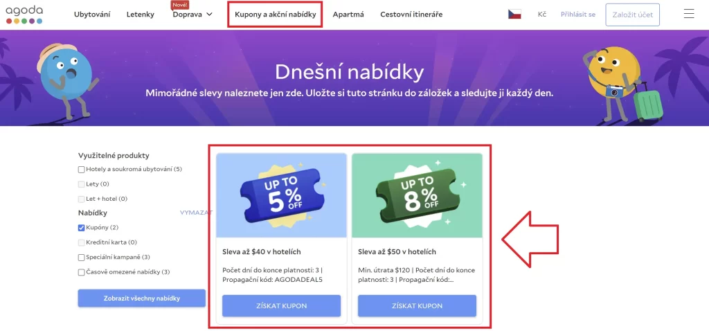 Agoda promo kód
