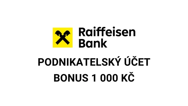 Raiffeisenbank podnikatelský účet 1000 Kč bonus