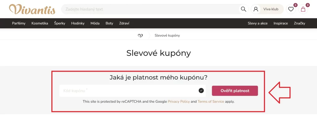 Vivantis platnost kupónu