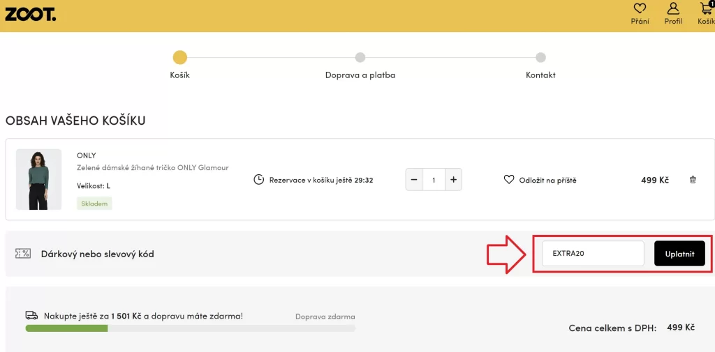 ZOOT slevový kód 20 %