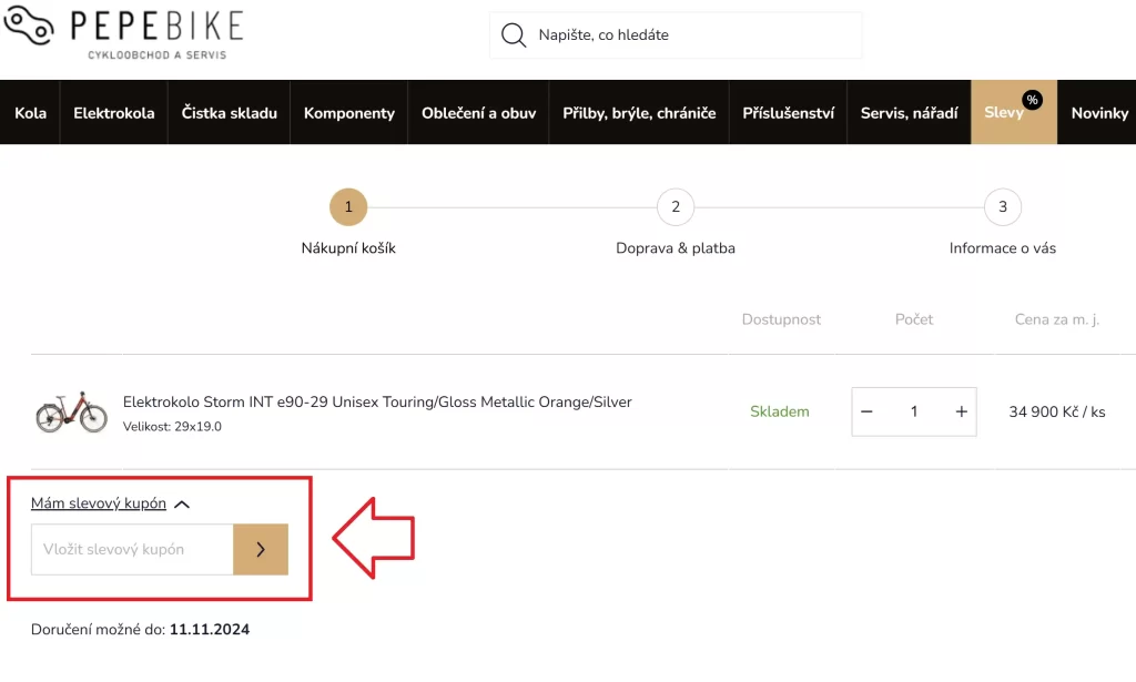 Pepebike slevový kupón