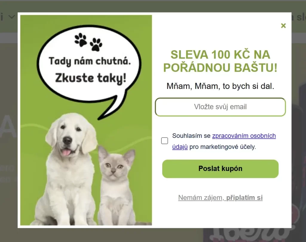 Krmeni sleva 100 Kč