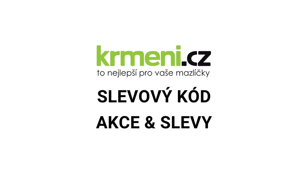 Krmeni slevový kód