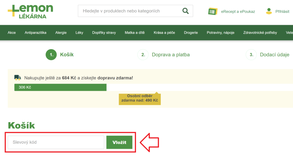 Lekarnalemon slevový kupón