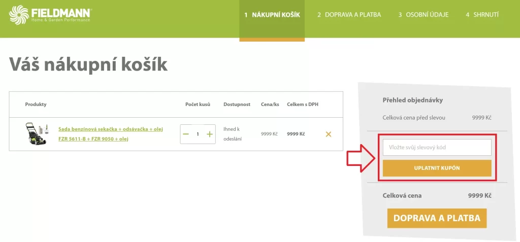 Fieldmann slevový kupón