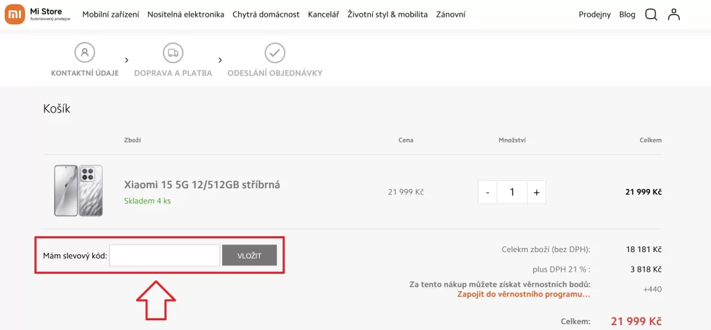 Mi Store slevový kupón