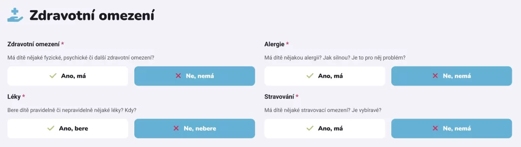 4Camps přihláška na tábor
