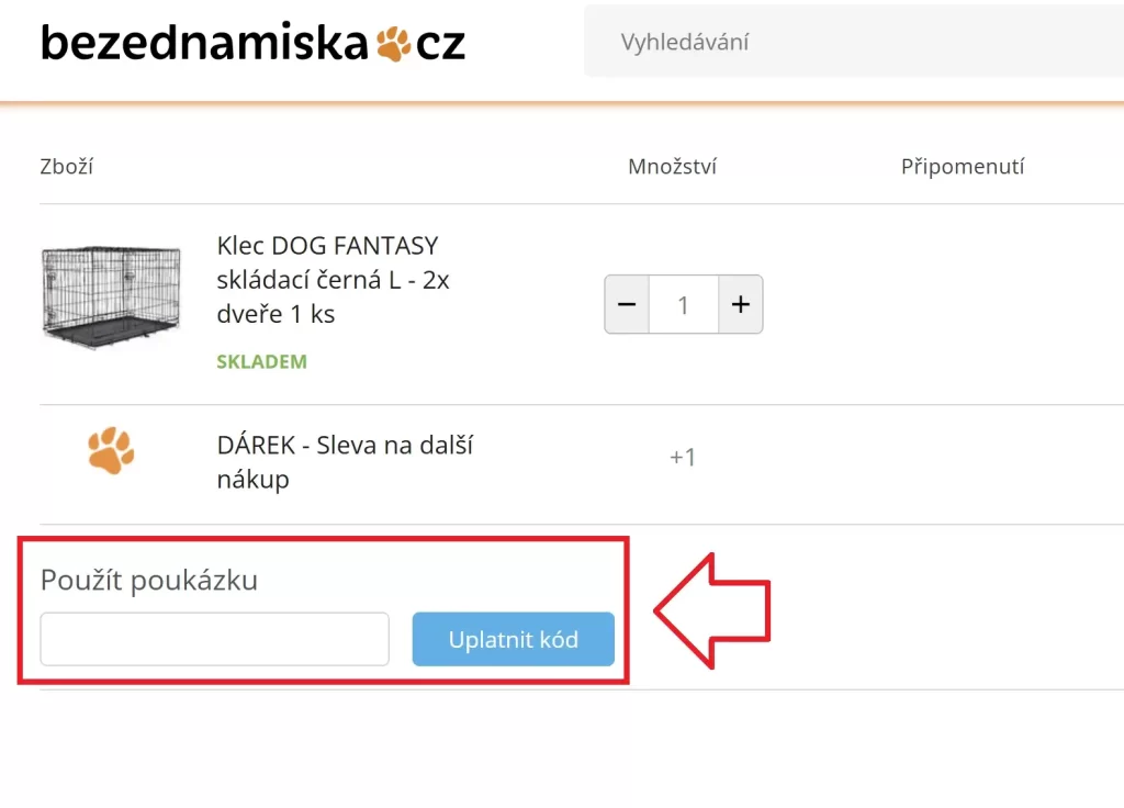 Bezednámiska slevový kód