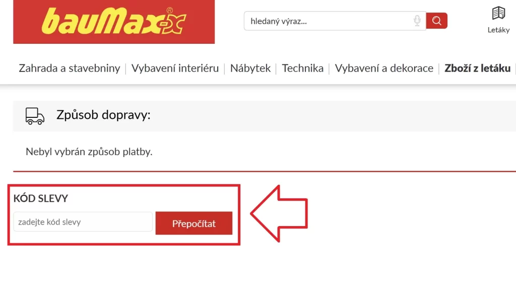 Baumax slevový kupón