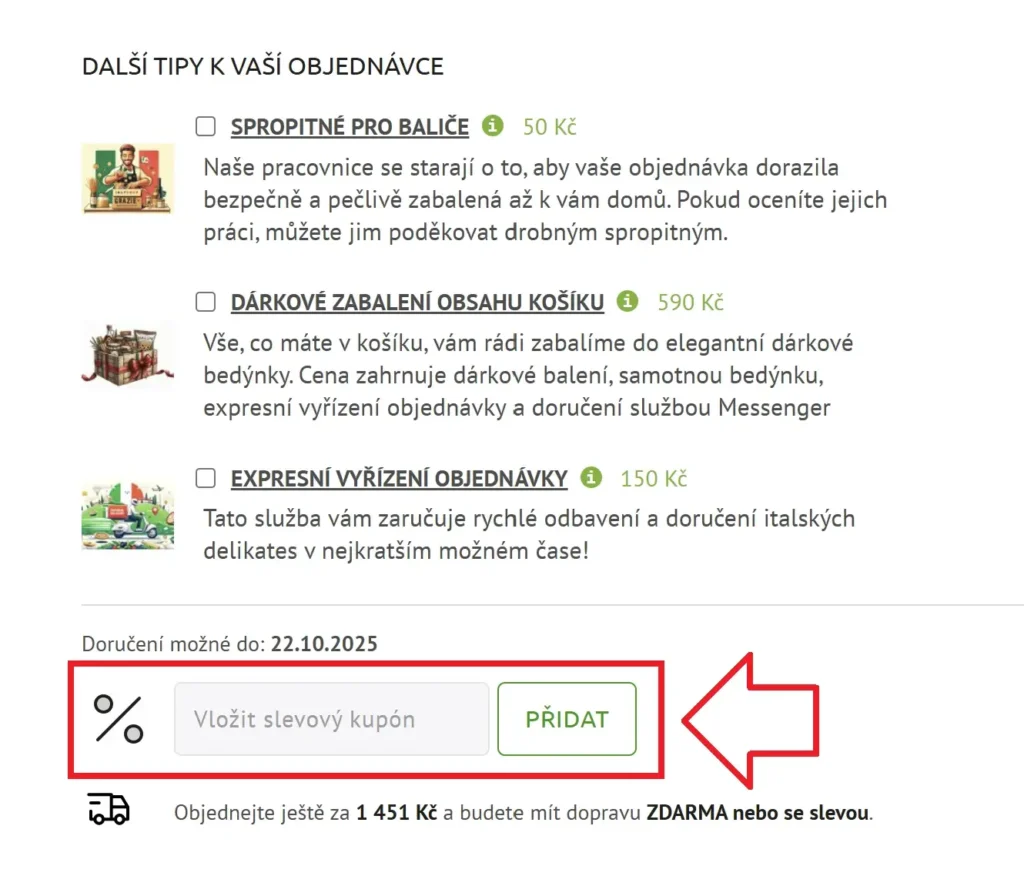 ItalyShop slevový kupón