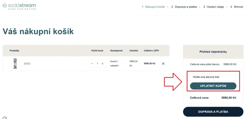 Sodastream slevový kupón