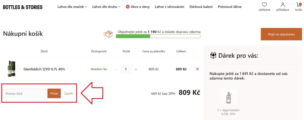 Bottles and Stories promo kód