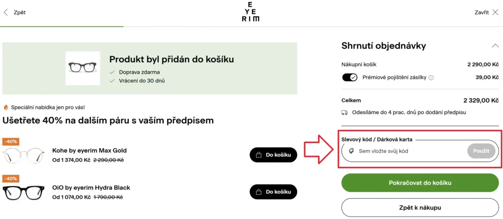 Eyerim slevový kupón