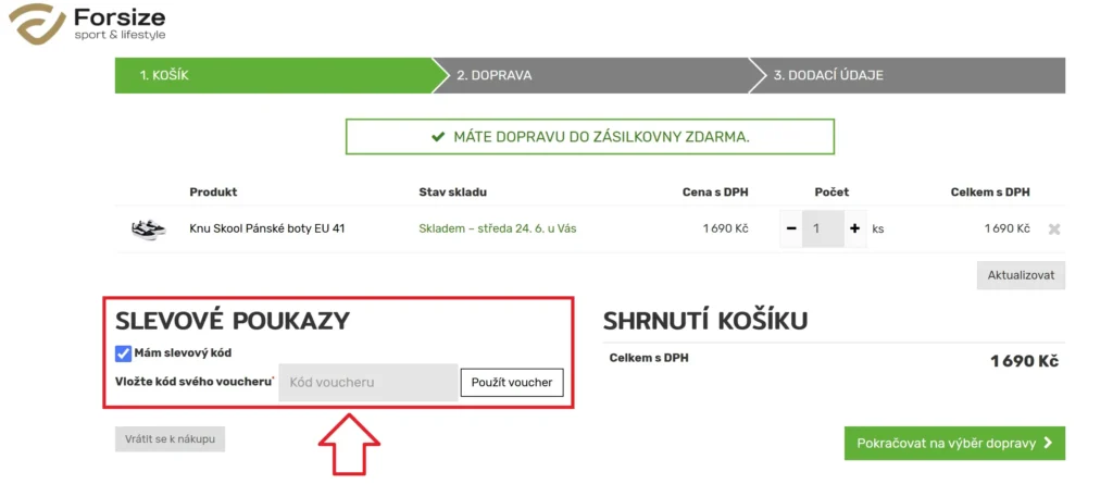 Forsize slevový kupón