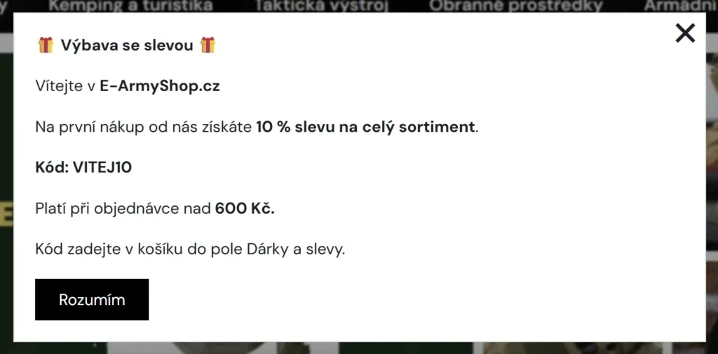 E-Armyshop sleva