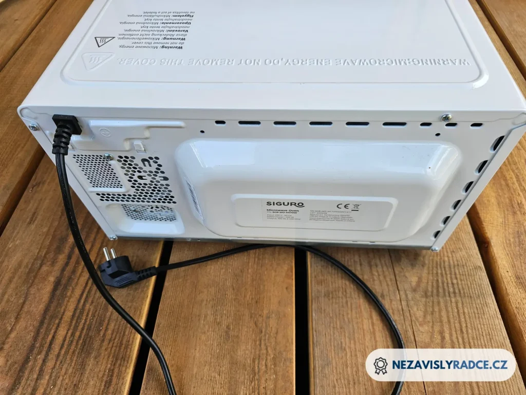 Siguro Prima M170W zadní strana