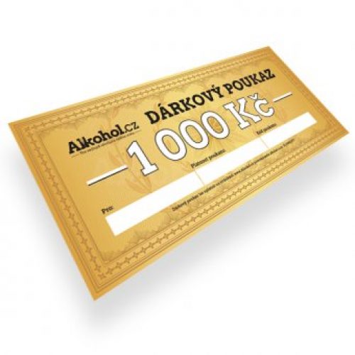 Dárkový poukaz na kvalitní alkohol