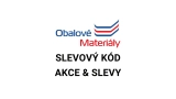 Obalové materiály slevový kód a slevy