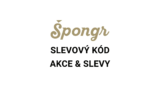 Špongr slevový kód a slevy