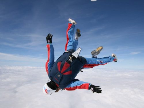 Tandemový seskok padákem