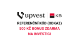 Upvest referenční kód – 500 Kč zdarma na investici